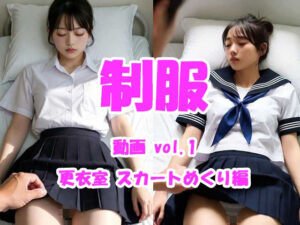 【AIエロ動画32本】リアル制服動画 vol.1 保健室スカートめくり編＜Tomomix.ai＞  エロ画像750975